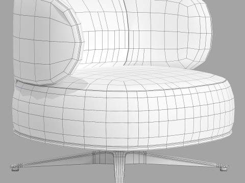 Gallotti and radice akiko longue swivel version 3D 模型