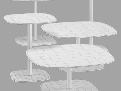 Gallotti and radice chantal coffee tables Modelo 3D