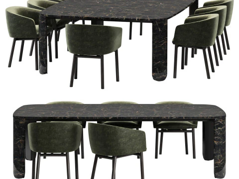 갈로티 앤 라디스 클레모티 다이닝세트 1 260x170 3D 모델