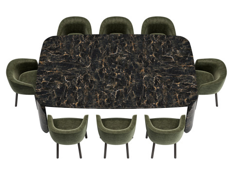 Gallotti and radice clemo-t dining set 1 260x170 Modelo 3D