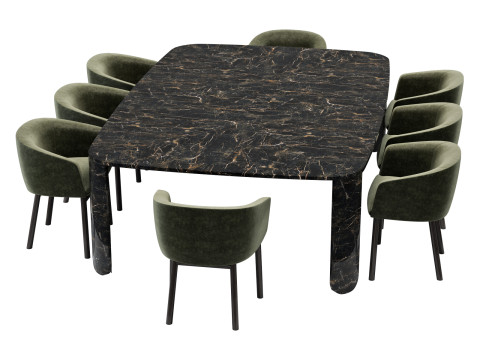 Gallotti and radice clemo-t dining set 1 260x170 Modelo 3D
