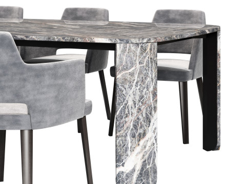 Gallotti and radice clemo-t dining set 2 260x130 Model 3D