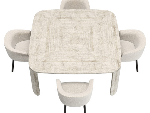 Gallotti and radice clemo-t dining set 3 170x170 3D Модель