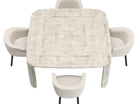 Gallotti and radice clemo-t dining set 3 170x170 3D Model