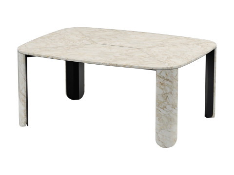 Gallotti and radice clemo-t dining set 4 170x130 3D Модель