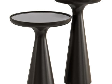 Gallotti and radice fante glass top coffee tables 3D 模型