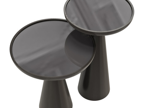 Gallotti and radice fante glass top coffee tables 3D मॉडल