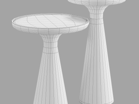Gallotti and radice fante glass top coffee tables 3D मॉडल