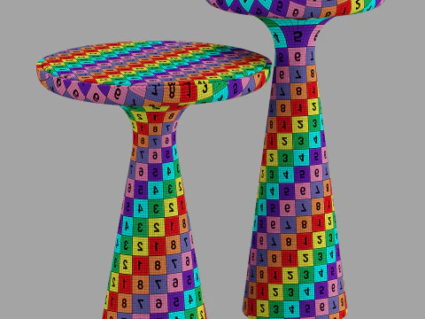 Mesas de centro com tampo de m&aacute;rmore Gallotti e radice fante Modelo 3D