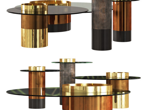 Gallotti and radice haumea coffee tables Model 3D