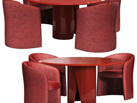 갈로티 앤 라디스 만토 다이닝 세트 1d700 3D 모델