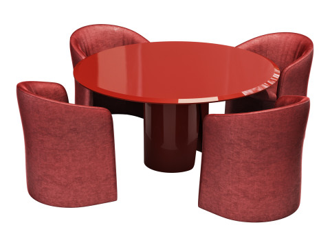 Gallotti and radice manto dining set 1 d700 3D Model