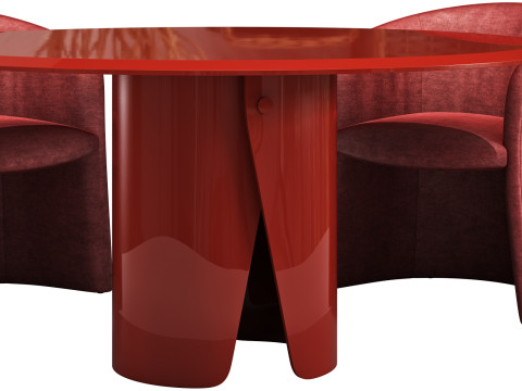 Gallotti and radice manto dining set 1 d700 3D Model