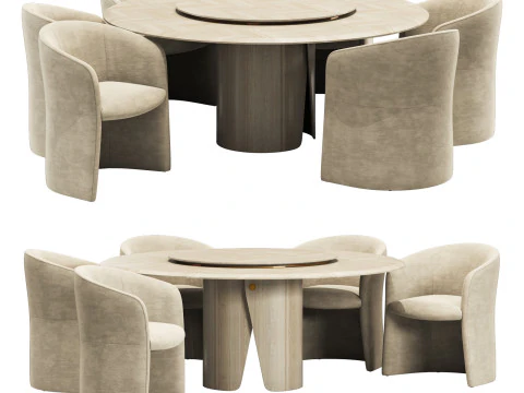 Set da pranzo Gallotti e radice manto 2 d1500 Modello 3D