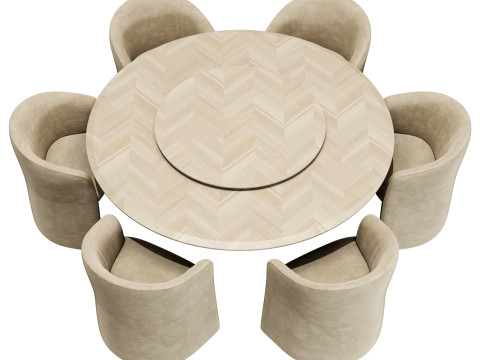 Gallotti and radice manto dining set 2 d1500 3D Model