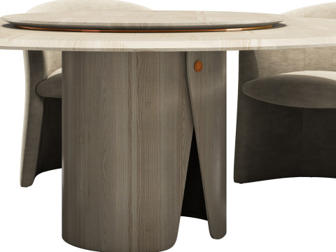 Gallotti and radice manto dining set 2 d1500 3D Model