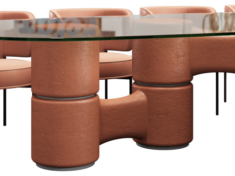 Gallotti and radice molecola dining set 1 320x150 Modèle 3D