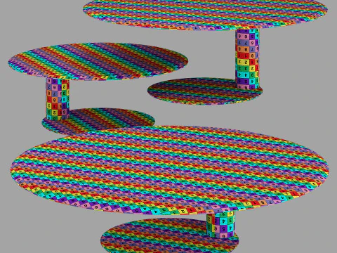 Gallotti and radice oto mini set 3 3D Model