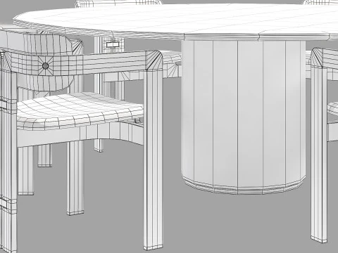 Conjunto de jantar Gallotti e radice re-verre 1 d200 Modelo 3D