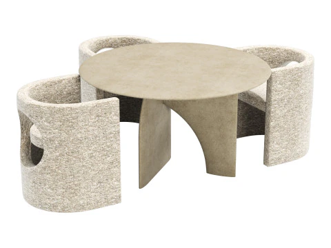 Zestaw do jadalni Gallotti i radice selece-t 3 d130 Model 3D