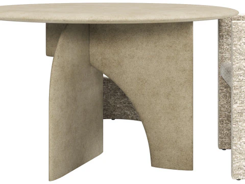 Zestaw do jadalni Gallotti i radice selece-t 3 d130 Model 3D