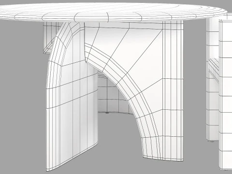 Zestaw do jadalni Gallotti i radice selece-t 3 d130 Model 3D