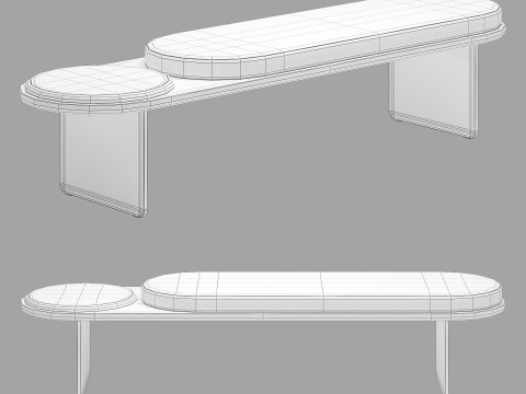 Gallotti and radice sensei bench 3D Model