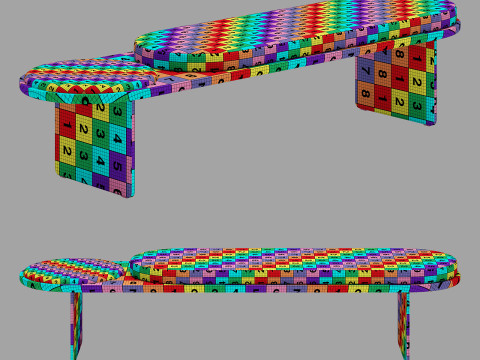Gallotti and radice sensei bench 3D Model