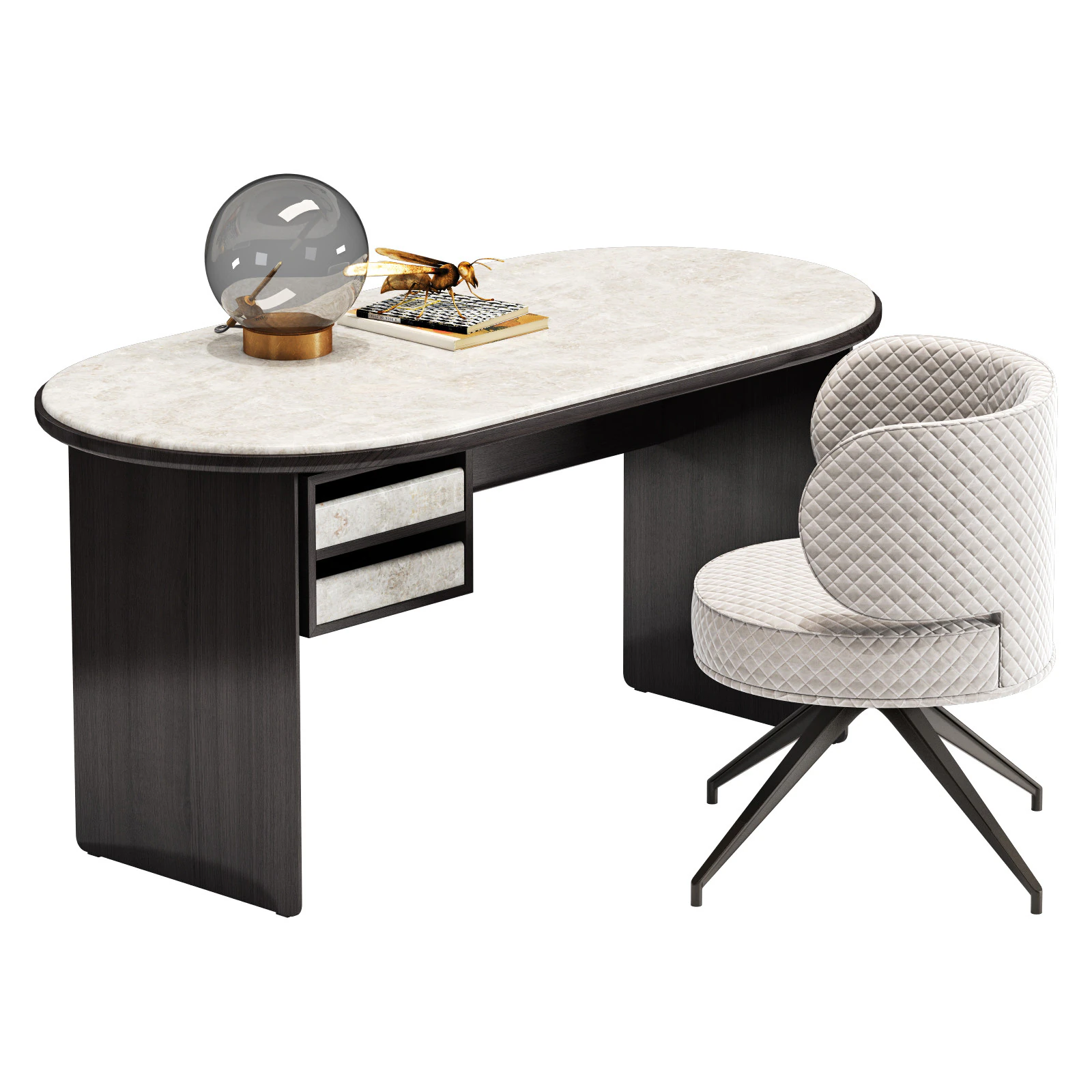 Gallotti and radice sensei desk set 1 160 3D Model .c4d .max .obj .3ds .fbx .stl .blend 