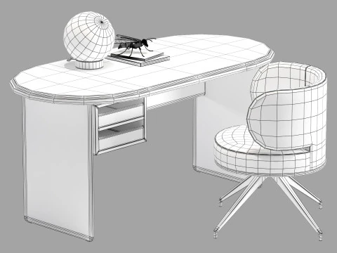 Gallotti and radice sensei desk set 1 160 3D Model