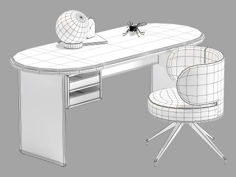 Gallotti en radice sensei bureauset 2 180 3D Model