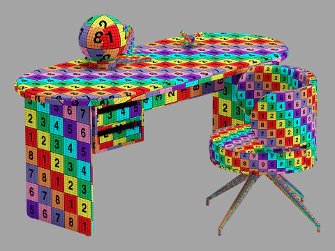 Gallotti en radice sensei bureauset 2 180 3D Model