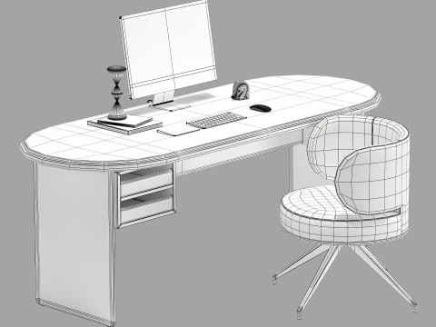 Conjunto de mesa Gallotti e radice sensei 3 200 Modelo 3D