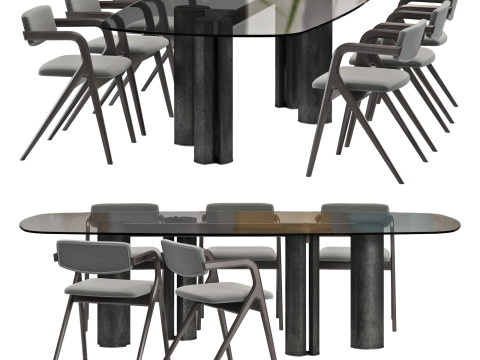 Gallotti and radice simpodio dining set 1 260x120 3Dモデル