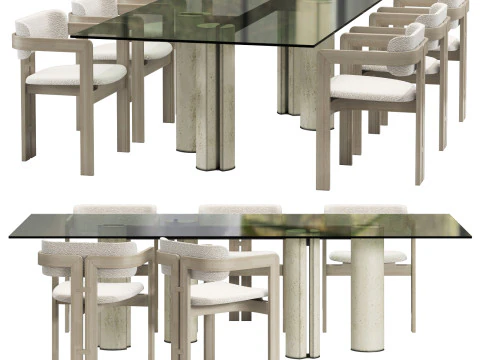 갈로티 앤 라디스 심포디오 다이닝세트 2 260x120 3D 모델