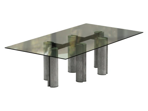 Gallotti and radice simpodio dining set 3 260x140 3D Model