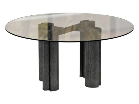 Gallotti and radice simpodio dining set 4 d160 3D Model