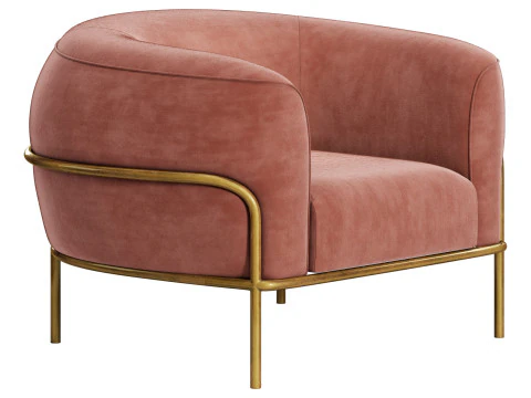 Gallotti and radice sophie armchair 3D Model