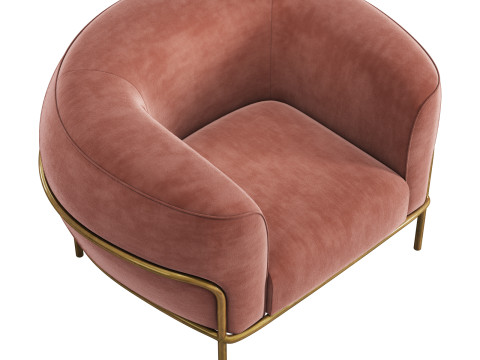 Gallotti and radice sophie armchair 3D Модель