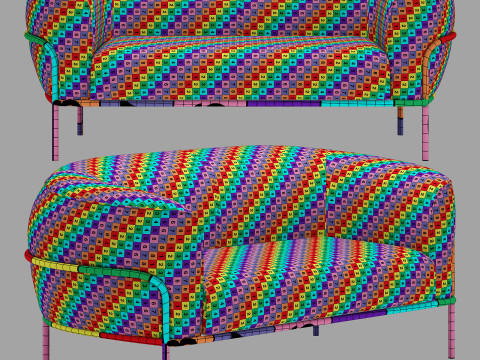 Gallotti and radice sophie sofa Modelo 3D