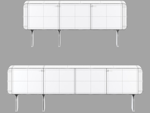 Gallotti and radice stami sideboard 3D Модель