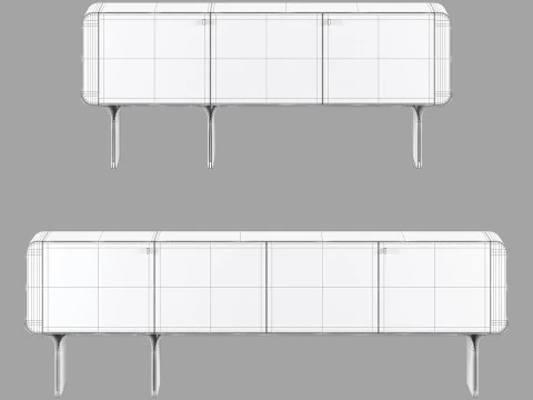 Gallotti and radice stami sideboard 3D Model
