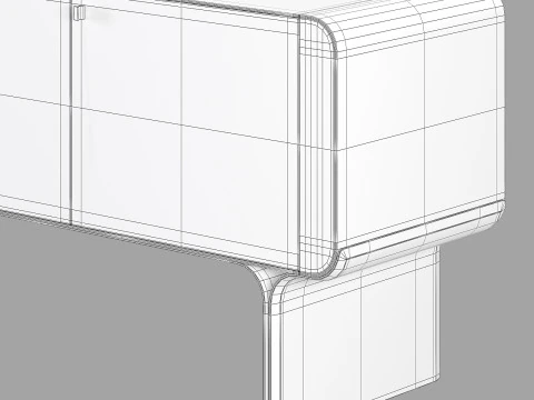 Gallotti and radice stami sideboard 3D Model