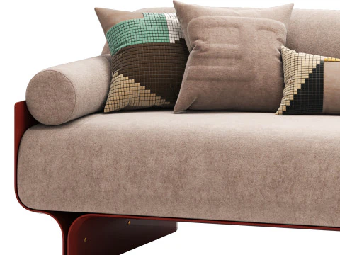 Gallotti and radice stami sofa large 3D Model