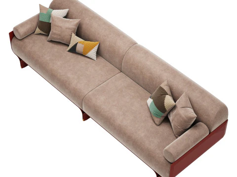 Gallotti and radice stami sofa large 3D Model