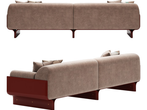 Gallotti and radice stami sofa large 3D-Modell