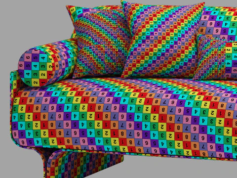 Gallotti and radice stami sofa large 3D Model