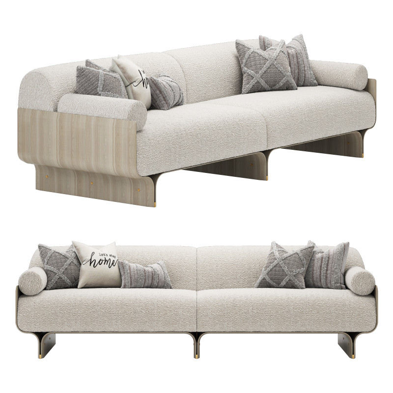 Gallotti and radice stami sofa medium Model 3D .c4d .max .obj .3ds .fbx .stl .blend 