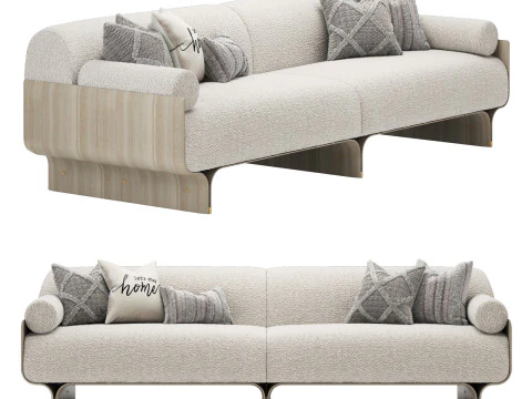 Sofa Gallotti dan Radice Stami sedang Model 3D