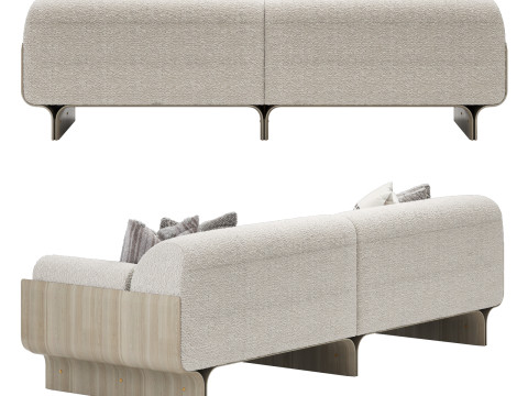 Gallotti and radice stami sofa medium Model 3D